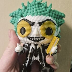 3D printed crochet style Beetlejuice Beetlejuice Beetlejuice